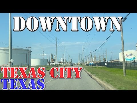 Texas City - Texas - 4K Downtown Drive