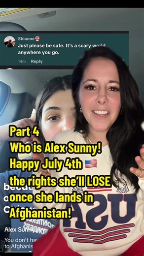Part 4: Who is Alex Sunny Happy July 4 🇺🇸 Let’s take a second to talk about perspective. In this video, Alex compares moving to Afghanistan to living in rough parts of Chicago… and I don’t think that’s a fair or safe comparison. This isn’t about fear-mongering. It’s about understanding the very real differences in laws, rights, and day-to-day life—especially for women. Today is literally a day that represents freedoms that many people fought hard for. So when you’re choosing to move somewhere 