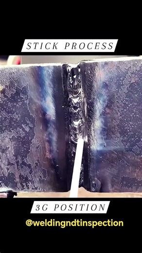 Stick welding skill in 3g position! #shorts #ytshorts #viral @WeldingNDTInspection
