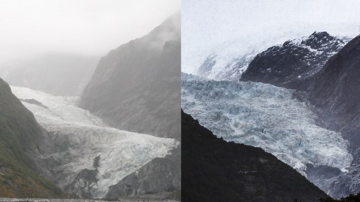 Franz Josef Glacier retreats 900 metres