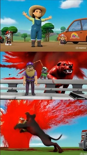 PAW Patrol Transformation: Ryder, Chase, Marshal, Skye #pawpatrol #shorts