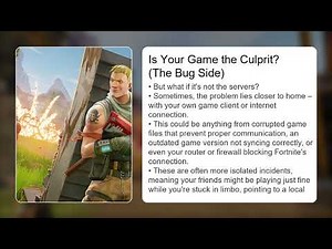 Fortnite Server Status Today – Is Fortnite Down Right Now?