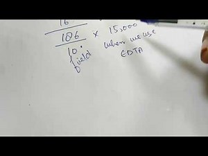 Manual platelet count by slide method#calculations