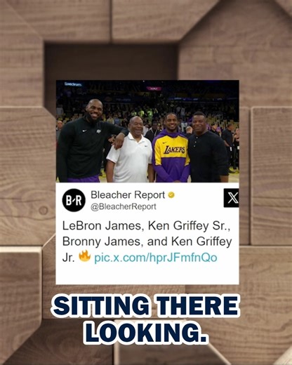 Ken Griffey Jr. shared how amazing it was to attend LeBron and Bronny James' first game together with his dad 🙏 | MLB Network