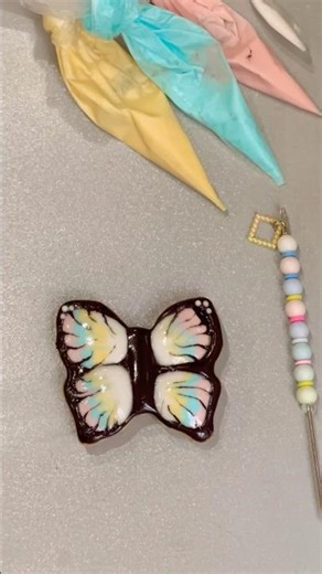 Cute Butterfly Cookie with Royal Icing 🦋💙