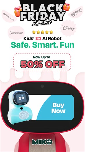 Introducing the ultimate smart learning buddy for kids! Get ready to spark their curiosity & creativity with our award-winning robot, now up to 50% OFF! What's the perfect gift for your little genius? | Miko