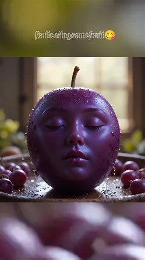 Grapes eating Grape fruit asmrai #asmr #ai #fruit #cutebaby #fyp