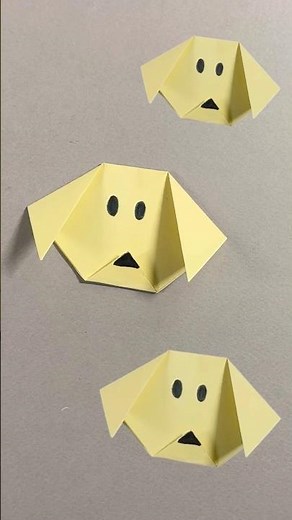 Easy Origami Dog 🐶💖 #art #fyp #shorts #diy #paper #craft #papercraft #feed #dog #animals #viral
