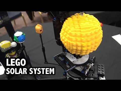 Motorized Mechanical LEGO Solar System | Great Western Brick Show 2019