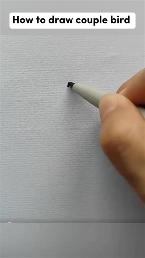 How to draw couple bird from heart shape #artwork #drawingideas #fbreelsvideo #fbreels | Nica Aguilar