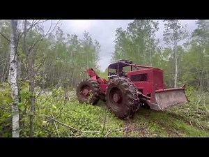 Timberjack skidder logging to sawmill
