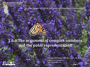 1.6.6 The argument of complex numbers