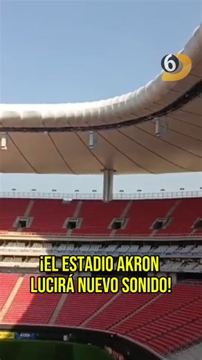 ESTADIO AKRON CON SONIDO RENOVADO 🔊 El Estadio Akron estrena nuevo sonido: se renovaron las bocinas y se colocaron más para ofrecer una experiencia aún más intensa a la afición. El debut de esta mejora será este sábado, en el Clásico Nacional. 🎥: Juan Manuel Figueroa | Multimedios Deportes
