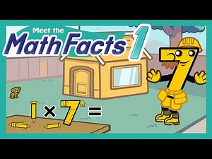 Meet the Math Facts Multiplication & Division - 1 x 7 = 7 | Preschool Prep Company - Videos For Kids