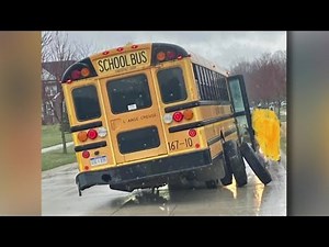 Wheels come off local middle school bus while kids are inside