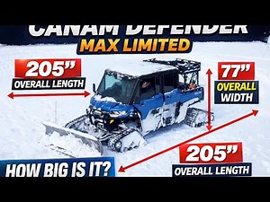 2023 CAN-AM Defender Max Limited with Camso 4S1 Tracks- Review...