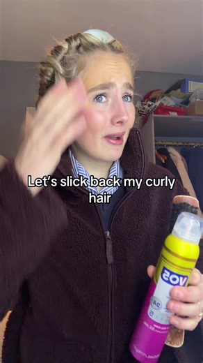 Slick Back Curly Hair Tutorial