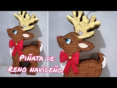 Cómo hacer piñata de Reno navideño