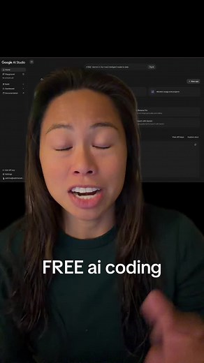Step-by-step tutorial how to access Google AI Studio’s free AI coding tool, which integrates nicely with Google Workspace products like Google Maps! #aitools #google #learning #sabrinaramonov