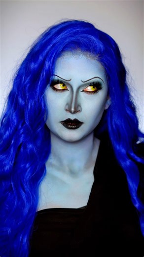 Hades from Hercules makeup 💙 #hades #disneyvillains #hercules #cosplayer #makeup