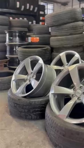🇩🇪Audi A4🇩🇪 >20 inch ttrs >4 New tyres >Click and collect Customer opted to take wheels away and fit them when he gets car back from mechanics cannot wait to see this transformation #premium7 #tyres #fyp #alloywheels #clickandcollect