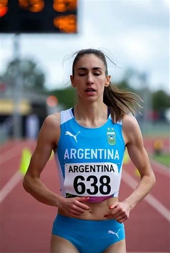 🏃‍♀️ “Argentina’s Blue-White Speed Star First Step Before the Race” 🌅 – #athletics #trackandfield