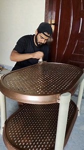 540K views · 11K reactions | Old table, who dis? ✨ Just gave this worn-out beauty a second life using a new *water-based metallic paint* that works on *wood, plastic, metal—even walls!* Affordable. Durable. STUNNING. Glide Magic Colours by colorious.store are really what you need to turn old into new珞 . #diy #transformation #colors #paint #table | Crafter Bhaiya | Facebook