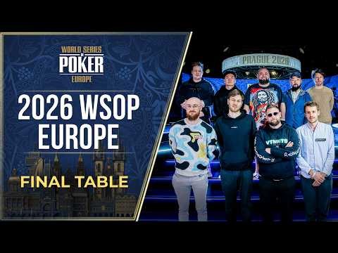 €10,000,000 GTD | WSOP Europe Main Event - Final Table (Session 1)