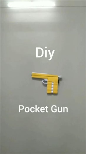 Diy Pocket Gun 🔫 #craft #creativearyan2