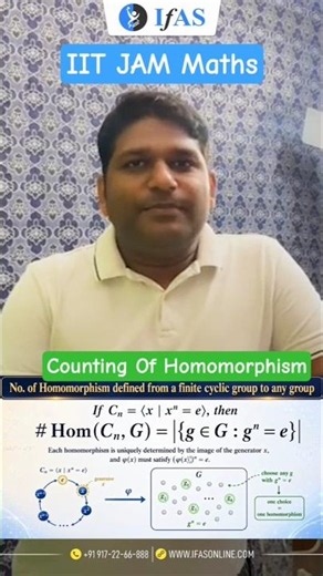 Counting Of Homomorphism | Group Theory | IIT JAM & CUET PG | IFAS