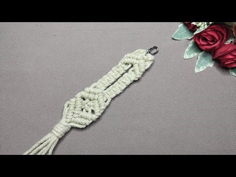 Macrame Keychain Simple and Easy