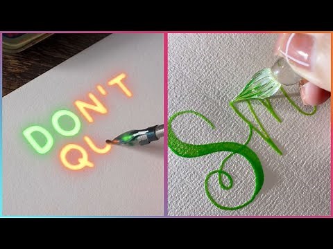 Satisfying Calligraphy That Will Relax You Before Sleep ▶7