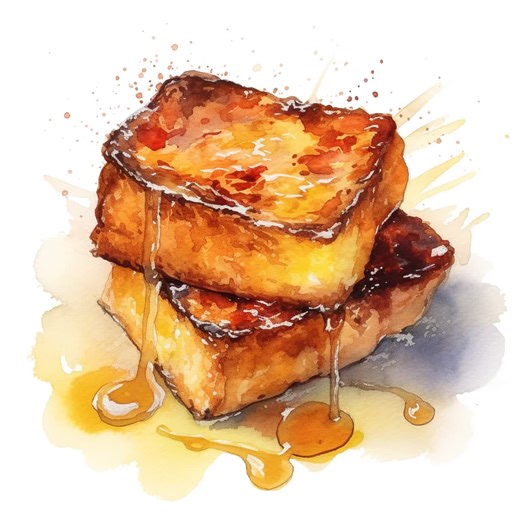 French Toast Watercolor Clipart: PNG Illustration (digital Download) - Etsy Ireland