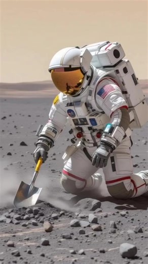 19K views · 162 reactions | Astronaut digging Mars surface for exploration! #NASA #space #spaceexploration #Space #Tech #innovation #Space #starship | Space Fact | Facebook