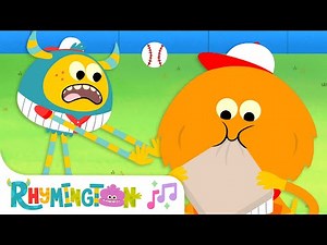 Take Me Out To The Ball Game | Monster Baseball Song for Kids | Rhymington Square