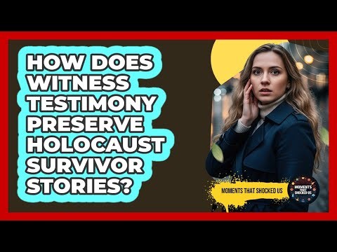 How Does Witness Testimony Preserve Holocaust Survivor Stories? - Moments That Shocked Us