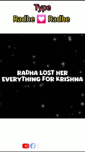 Radha lost her everything for Krishna... #romance #love #ytshorts #krishnabhakti #radheshyam #song