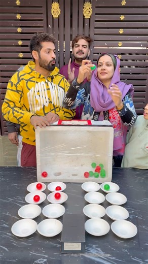 Ping Pong Ball Touching Challenge, So Exciting #familygames #familychallenge