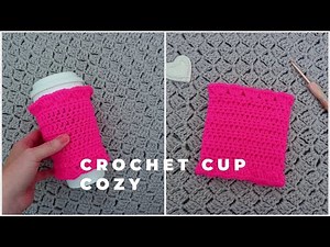 CROCHET EASY CUP COZY FOR BEGINNERS | Crochet Easy Coffee Cup Cozy Tutorial & Free Written Pattern