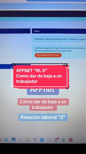 👩🏻‍💻🇵🇪AFP net cómo dar de baja a un trabajador #planilla #trabajador #afpnet #contadoraindependiente #empresas