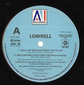 Lowrell - Mellow Mellow Right On