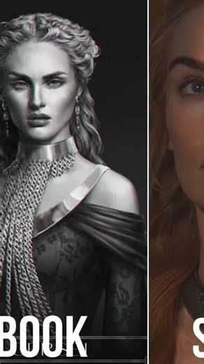 Top 10 Game of Thrones Characters in Book & Show #gameofthrones #natflix #hbo #shorts