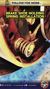 Brake shoe holding spring installation🚘🚗 #cartipsandtricks #educationalcontent #mechanictips #mechanicalengineering #cartrivia #catalyticconverter #mechanic #cartips #lodineilmoto #cars | Lodi Neil Moto