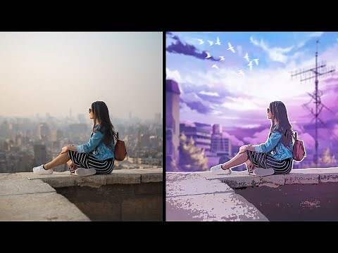 Turn Photo into Anime Style Effect Photoshop Tutorial