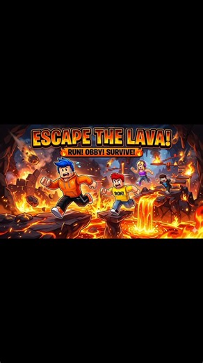 Roblox Escape the Lava: Can You Survive the Heat?🔥 #roblox #games #gaming #escapethelava