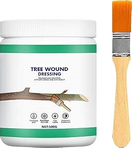 Tree Wound Pruning Sealer, Tree Wound Dressing with Brush, Tree Wound Sealer Healing Paste,Quick Recovery of Tree and Bonsai (1 PCS)
