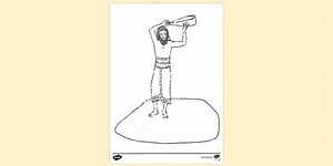 Winnowing Out Grain Colouring Sheet