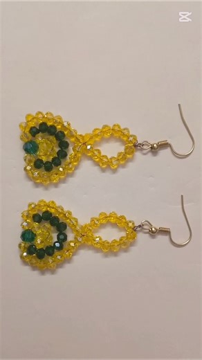 mehndi beaded earrings tutorial #diy#ytshorts