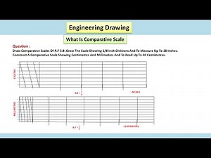 Comparative Scale And Problem (Hindi) | Class - 1 | Engineering Drawing