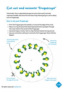 HUE Animation Phenakistoscope templates and Lesson